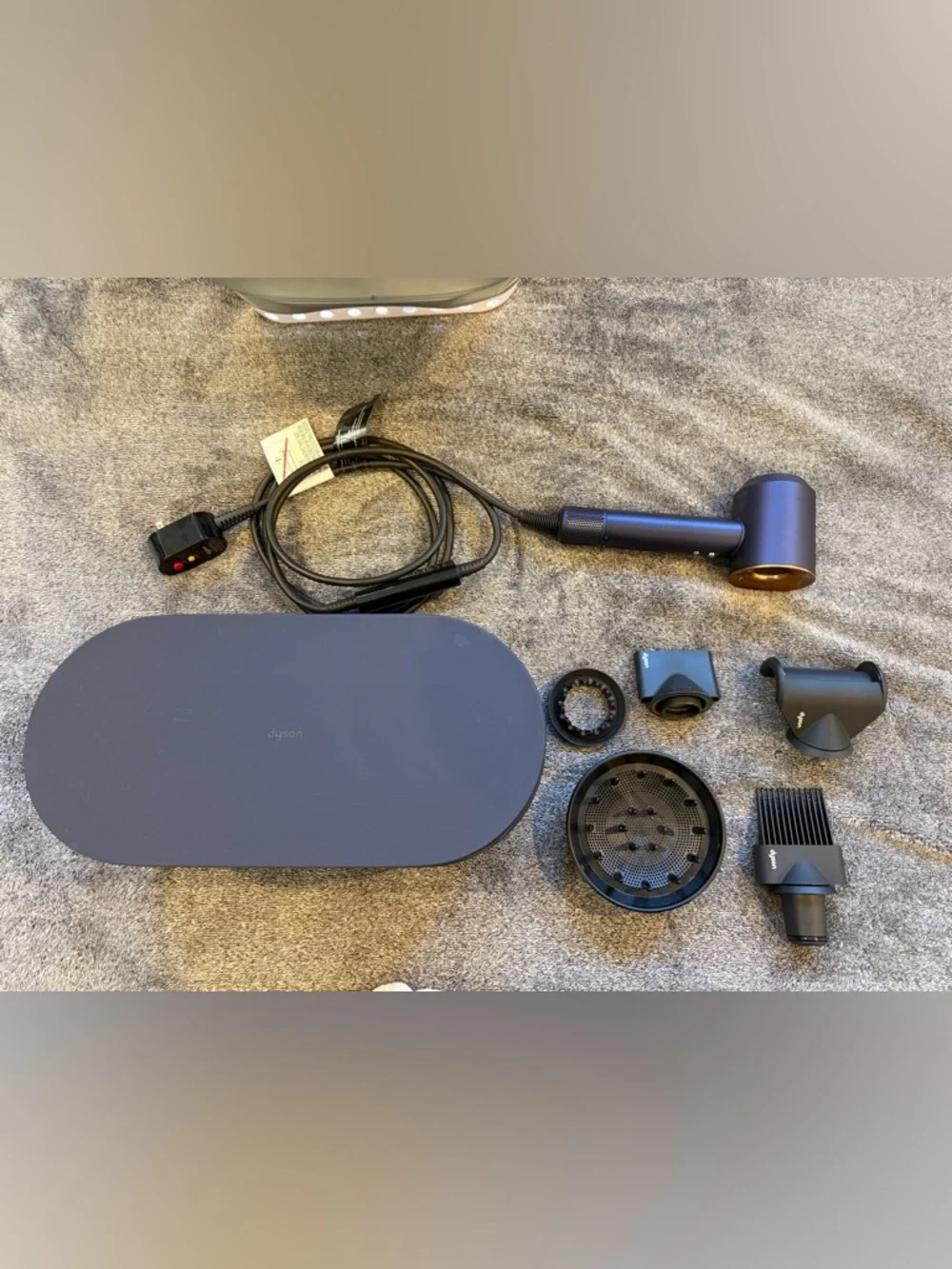 Dyson Midnight Blue Hair Styling Set with Magnetic Attachments